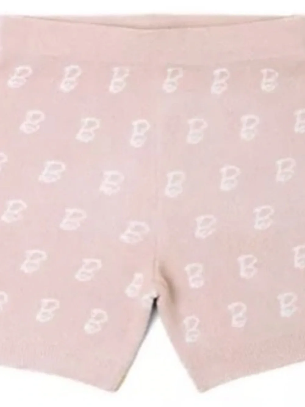 NWT Barefoot Dreams CozyChic Barbie Monogram Biker Shorts